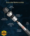 Bluerigger RG6 Coaxial Cable 25FT Direct Burial CL3 Rated Hdtv Satellite. Fixed Price $27.99.