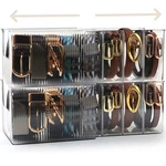 Clear Belt Organizer Extendable, 2 Pack Acrylic Storage Holder With Adju.... Fixed Price $34.52.