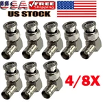 4/8X Bnc Right Angle To Female Rf Coax Cable Adapters 90 Degree Hot. Fixed Price $13.89.