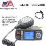 Baojie BJ-318 Mini Mobile Radio 25W Dual Band Vehicle Mount Station + Usb Cable. Fixed Price $72.00.