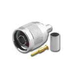 RFN-7641, Pan Pacific Type Male 3 Piece Crimp Plug For RG-59/U & RG-62/U. Fixed Price $5.49.
