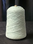 Dyecraftsman Spool Fine Weight White W/blue (or Turq) Yarn For Machine Knitting. Fixed Price $35.00.