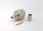 2PCS Rf Connecter Male Crimp Teflon Insulation Nickel Plated Body Proflex. Fixed Price $9.95.