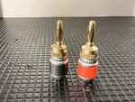 Mediabridge Banana Plugs Speaker Wire Connectors Gold Plated Pair Red Black. Fixed Price $13.00.