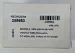 Ventev #VEN-A0506-08-NMF 8DB Attenuator DC-6GHZ 5WATT N-male N-female. Fixed Price $35.00.