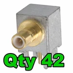 Amphenol 903-373J-51A Smb Jack Right Angle Pcb Mount Rf Connector (lot Of 42). Fixed Price $85.00.