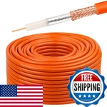 Moookeerf RG6 Coaxial Cable 100FT 18 Awg 75 Ohm Dual Shield Pure Copper Conducto. Fixed Price $59.76.