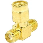 Sma Two Female Plug Rf Coax Tee Connector Gold Tone High Quality. Fixed Price $8.61.
