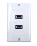 4.2A Usb 3.0 Receptacle Outlets Wall Plates Panel, Haokiang High White. Fixed Price $14.99.