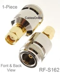 N-type Female To Rp-sma Reverse Polarity Adapters, Cablesonline RF-S162. Fixed Price $8.95.
