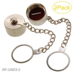2-PACK Protective Metal Covers W/chains For Uhf SO-239 And N-type Jacks. Fixed Price $8.95.