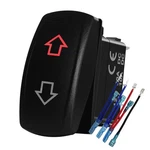 12V 24V Red Led Up Down Momentary Rocker Switch With Wires 7P (on)-off-(on) A.... Fixed Price $19.74.