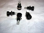 Lot (5) Hh Smith 1509-103 Tip Jack Panel Mount Solder Tab Black. Fixed Price $6.50.