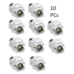 10 Pcs Bnc Female Coax Connector Coupler Keystone Jack Snap Insert Wall Plate. Fixed Price $19.90.
