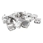 Uxcell 20 Pcs Usb Female Type 4-PIN Dip Right Angle Jack Socket Connector. Fixed Price $11.09.