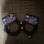 (2) Count New Coax Cable Just Hook Up 12 Ft. Security Video & Cctv Bnc. Fixed Price $14.99.