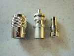 Kalibur KPL259X Bakelite PL259, Silver Pin. Fixed Price $10.00.