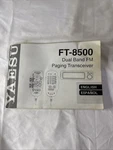 Original Yaesu Dual Band Fm Paging Transceiver FT-8500 Owners Manual. Fixed Price $19.95.