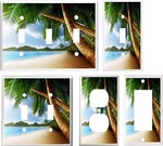 Tropical Palm Tree Paradise Beach 2 Image Light Switch Cover Plate U Pick Size. Fixed Price $10.99.