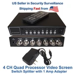 Evertech 4 Quad Processor Cctv Security Camera Video Screen Splitter Switch. Fixed Price $48.97.