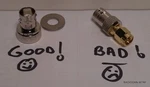 Kenwood Yaesu Icom Sma To Bnc Female Antenna Adapter -- Over 100 Sold!!. Fixed Price $11.95.