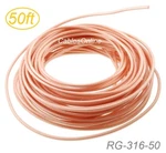 50FT RG316 Bulk Ohm High Temperature Coax Cable, RG-316-50. Fixed Price $29.99.