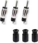 3PCS Din Plug Crimp Connector Straight Adapter Fm/am Car Radio Antenna Connectio. Fixed Price $10.48.