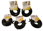 Lot Of Zenith Coxial Cables, 25FT, (3) VG102506B & (2) VQ302506B. Fixed Price $26.99.