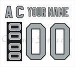 Los Angeles Kings Customized Number Kit 1988-1991 Home Uniform. Fixed Price $39.99.