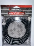 Radio Shack 278967 20FT RG58 Coax PL259 Cable Factory New. Fixed Price $17.99.