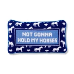 Furbish Hold My Horses 8" X 14" Needlepoint Pillow FP-89. Fixed Price $98.00.