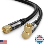 Bluerigger RG6 Digital Coaxial Audio Video Cable (30FT, 90 Angled To Straigh. Fixed Price $44.99.