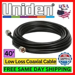 Uniden UNI-117 40FT Low Loss Coaxial Cable Male Connectors 50 Ohm Flexible Kit. Fixed Price $36.95.