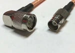 RG400 Tnc Angle To Bnc Female Double Shield Coax Pick Length Rf Us Lot. Fixed Price $145.98.