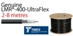 LMR-400-UF Ultraflex Times Microwave 50 Ohm Low Loss Coaxial Cable Radio 2-8M. Fixed Price $99.65.