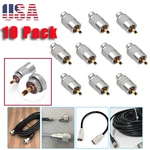 10 Pack PL259 Solder Brass Connector Plug W/reducer For RG8X Coaxial Cable. Fixed Price $13.99.