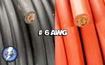6 Gauge Awg Welding Lead & Car Battery Cable Copper Wire Made Usa Solar Audio. Fixed Price $1399.95.