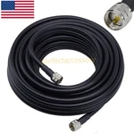 50FT LMR-400 Antenna Jumper Rf Coaxial Cable PL-259 Uhf Male Connector. Fixed Price $49.98.