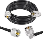 Cb Coax Cable RG58 Uhf PL-259 15FT Right Angle PL259 To Antenna J. Fixed Price $35.88.
