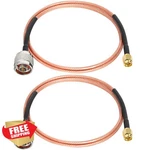 Mookeerf Sma To N Male Cable 4FT RG316 50 Ohm 2-PACK. Fixed Price $34.99.