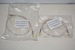 Lot 2X Amphenol CO-316SMAX200-02 Beige RG316 Coaxial Cable #W1723. Fixed Price $25.00.