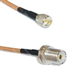 RG142 Mini Uhf To Female Bulkhead Coaxial Rf Cable Usa-ship Lot. Fixed Price $52.17.
