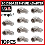 10 Pcs 90 F-type Adapter Plug Jack Right Angle Connector Coax Converter. Fixed Price $10.49.