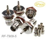5-PACK Tnc Female Bulkhead Crimp Connectors For RG316/RG174/RG178/LMR100 Coax. Fixed Price $11.25.