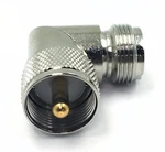 1PC Uhf Right Angle Adapter To Female Teflon Insulation Gold Pin. Fixed Price $10.95.
