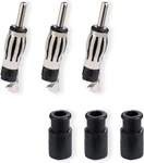 3PCS Din Plug Crimp Connector Straight Adapter Fm/am Car Radio Antenna Connectio. Fixed Price $14.93.