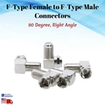 90 Degree Right Angle Female Connector Coax Adapter Tv F-type M/f Lot. Fixed Price $39.25.