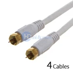 4X 75FT RG6 U Coaxial Type Hd Satellite Cable Tv Antenna CL2 Wire Cord. Fixed Price $82.99.