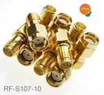 10-PACK Rp-sma To Female Pin-saver Gold Plated Adapter, RF-S107-10. Fixed Price $23.90.