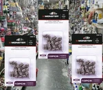 3 Packs Monster Just Hook It Up Double Female Coax Adapter 75 Ohm 900 Mhz. Fixed Price $23.99.